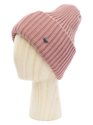 Шапка жен. шерсть+акр LB-A53014 dirty pink