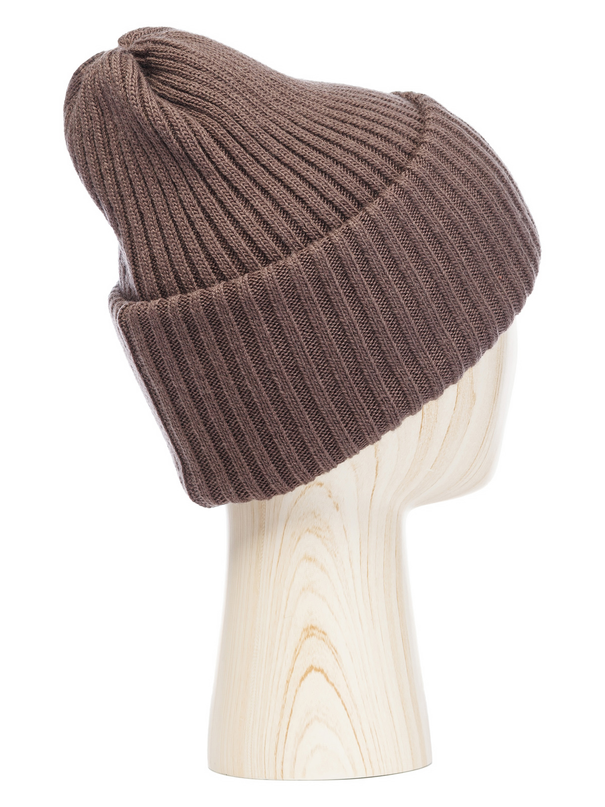 Шапка жен. шерсть+акр LB-A53014 taupe