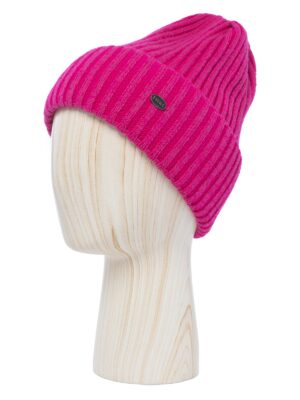 Шапка жен. шерсть+акр LB-A53053 fuchsia