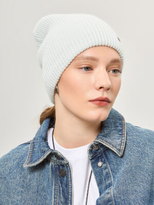Шапка жен. шерсть+анг+нейл LB-A53061 l.blue