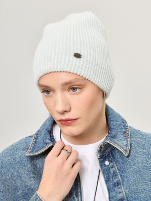 Шапка жен. шерсть+анг+нейл LB-A53061 l.blue