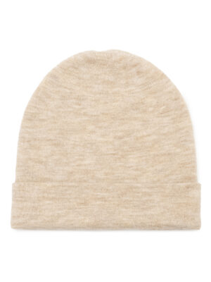 Шапка жен. шерсть+акр LB-J44017 beige melange