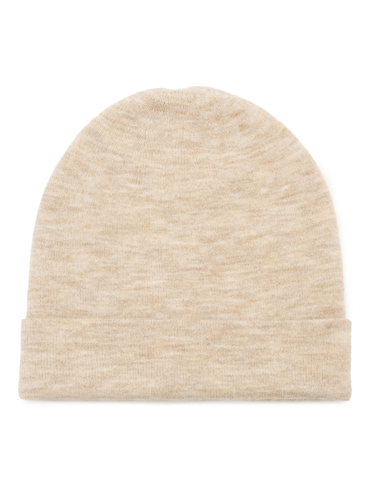 Шапка жен. шерсть+акр LB-J44017 beige melange