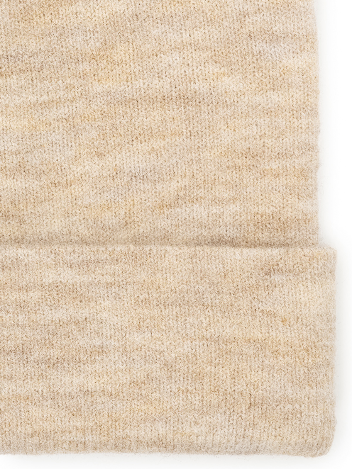 Шапка жен. шерсть+акр LB-J44017 beige melange