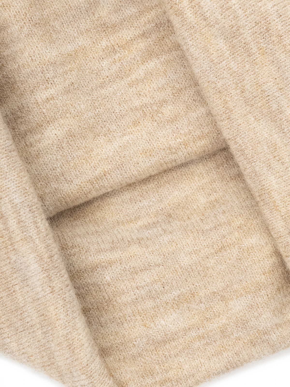 Шапка жен. шерсть+акр LB-J44017 beige melange