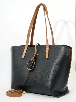 Сумка Steffalini st1603 vitello nero cuoio большая