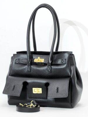 Сумка Steffalini st1334 vitello nero средняя