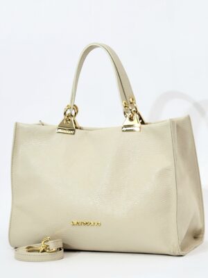 Сумка Di Gregorio gr1974 vitello beige oro большая