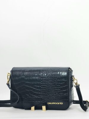 Сумка Di Gregorio gr9002 cocco nero oro маленькая