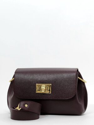Сумка Di Gregorio gr821 vitello bordo oro средняя