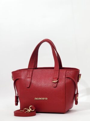 Сумка Di Gregorio gr9170 vitello rosso oro средняя
