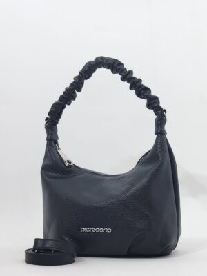 Сумка Di Gregorio gr9153 vitello nero argento маленькая