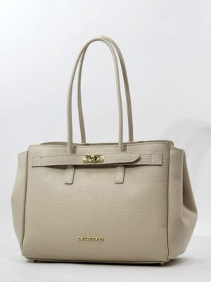 Сумка Di Gregorio gr9168 vitello latte oro большая