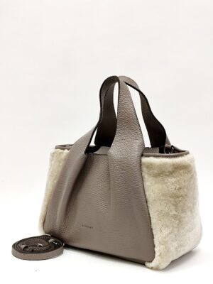 Сумка Ripani rp6181OV 00047 taupe мех средняя