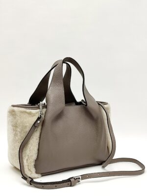 Сумка Ripani rp6181OV 00047 taupe мех средняя