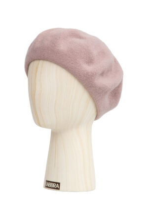 Берет жен. шерсть LB-N88701 dirty pink
