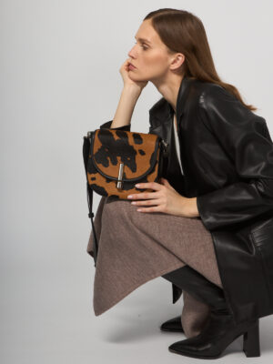 Сумочка ELEGANZZA Z9266-8677 black/camel