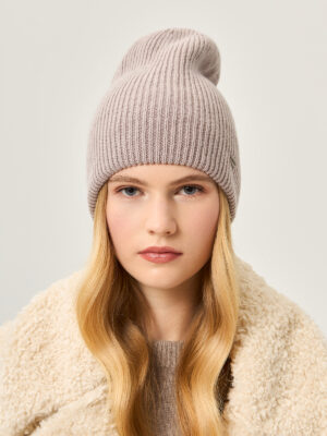 Шапка жен. шерсть+анг+нейл LB-A53061 lilac