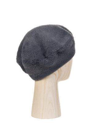 Берет жен. виск+хл+эл LB-N88707 d.grey Берет жен. виск+хл+эл LB-N88707 d.grey