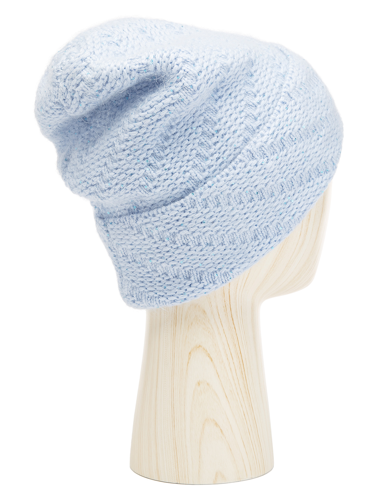 Шапка жен. анг+нейл+люр ZZ-BR55505 l.blue