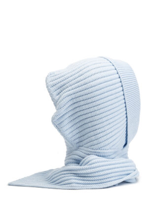 Капор жен. шерсть+акр LB-A53019 l.blue