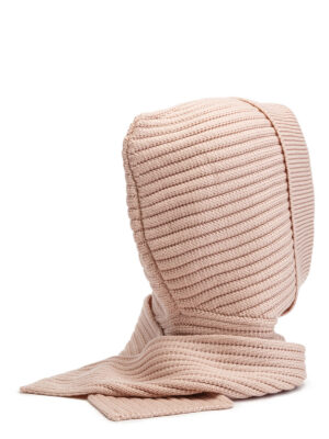 Капор жен. шерсть+акр LB-A53019 dusty rose