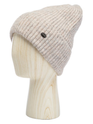 Шапка жен. шерсть+акр LB-M99005 beige melange