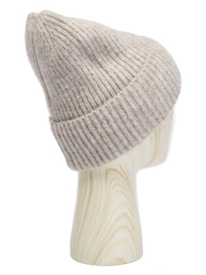 Шапка жен. шерсть+акр LB-M99005 beige melange
