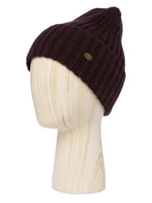 Шапка жен. шерсть+анг+нейл LB-A53056 plum