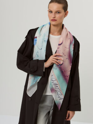 Платок жен. шелк+хл 110х110 DR22-8446-14