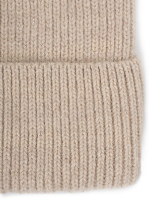Шапка жен. пух енота+шерсть+нейл ZZ-A53505 beige
