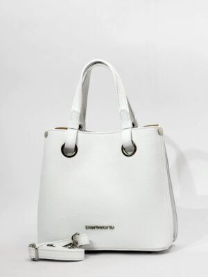 Сумка деловая Di Gregorio gr8906P vitello bianco argento средняя