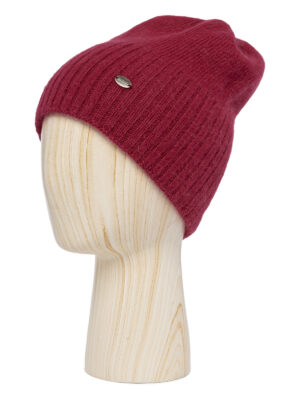 Шапка жен. анг+нейл+шерсть LB-A53048 cherry