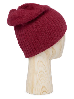 Шапка жен. анг+нейл+шерсть LB-A53048 cherry
