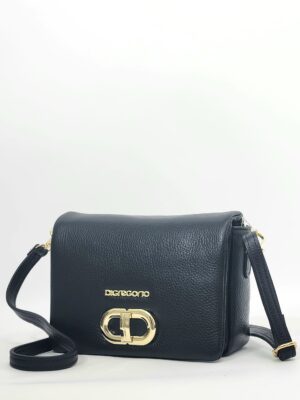 Сумка Di Gregorio gr8940 vitello nero oro маленькая
