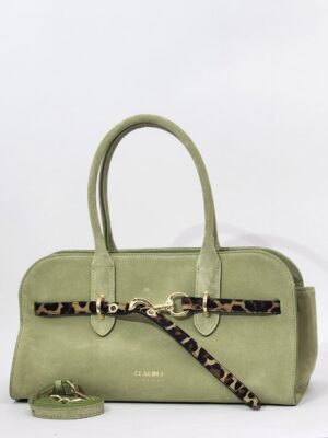 Сумочка кросс-боди Claudia Firenze cl11371 camoscio leo verde средняя