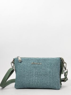 Сумочка Di Gregorio gr3377 paglia vitello menta средняя