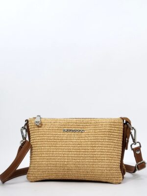 Сумочка Di Gregorio gr3377 paglia vitello naturale средняя