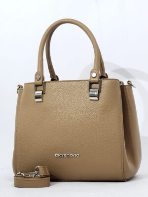 Сумочка Di Gregorio gr8959 vitello tan argento средняя