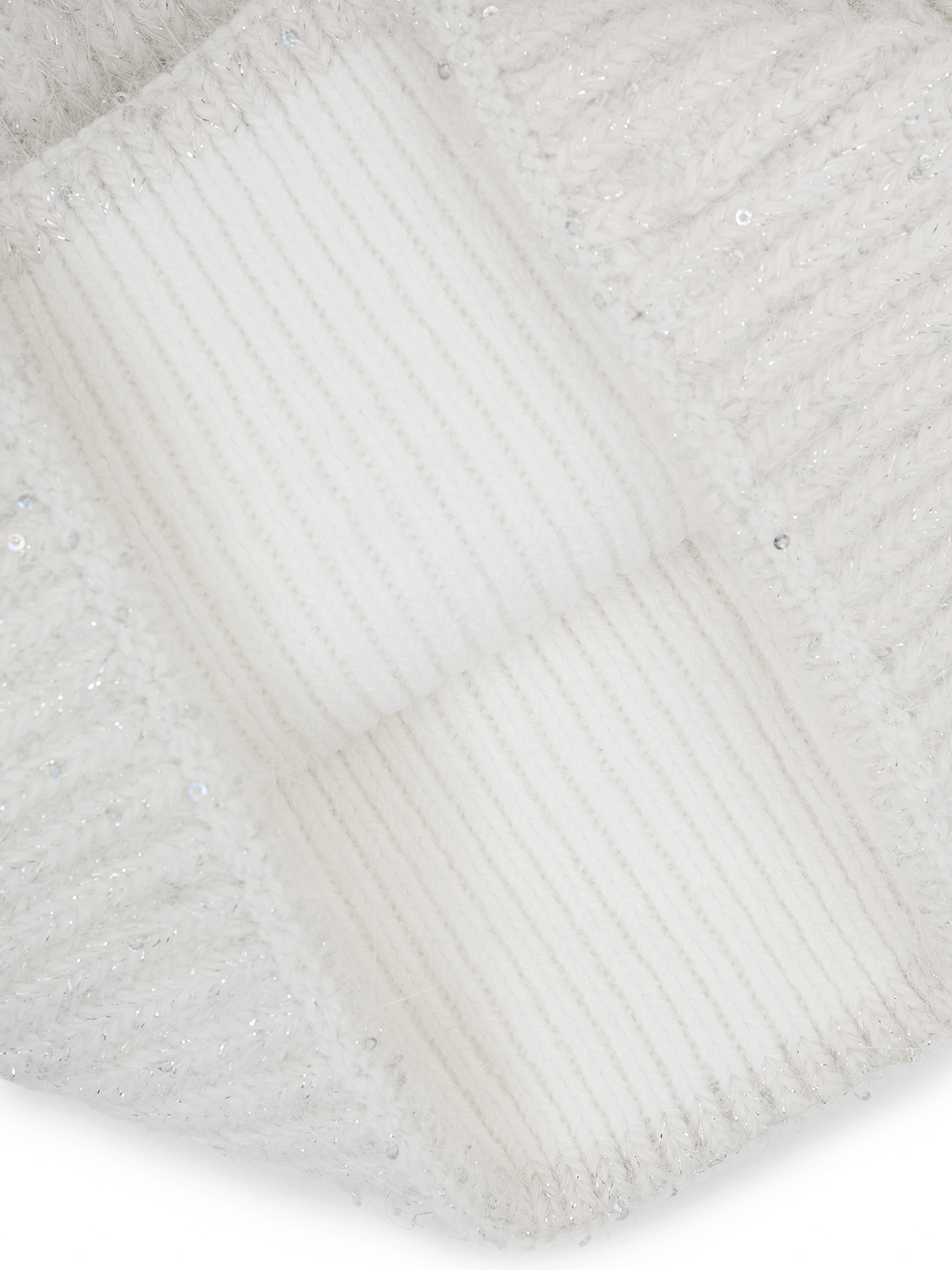 Шапка жен. анг+нейл+люр LB-N88064 white