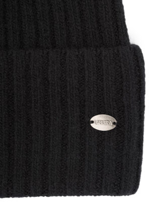 Шапка жен. пух енот+шерсть+виск LB-N88068 black