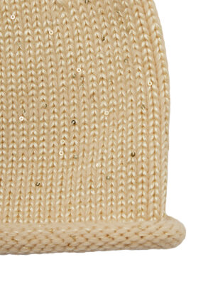 Шапка жен. шерсть+виск+нейл LB-N88072 beige