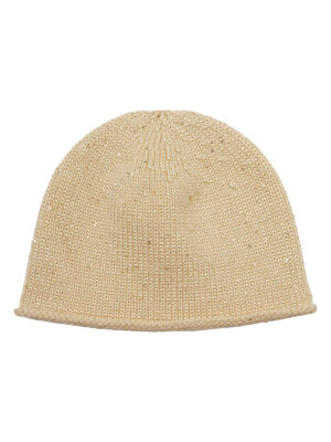 Шапка жен. шерсть+виск+нейл LB-N88072 beige