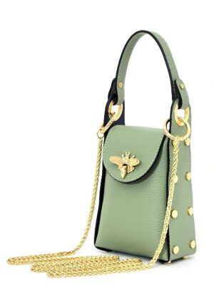 Сумка Steffalini st1501 vitello menta маленькая