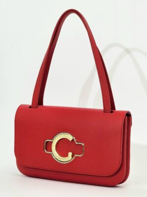 Сумка Gironacci gir3114 vitello calf rosso lilla средняя