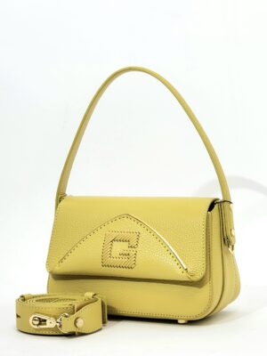 Сумочка кросс-боди Gironacci gir3340 vitello calf mimosa phard маленькая