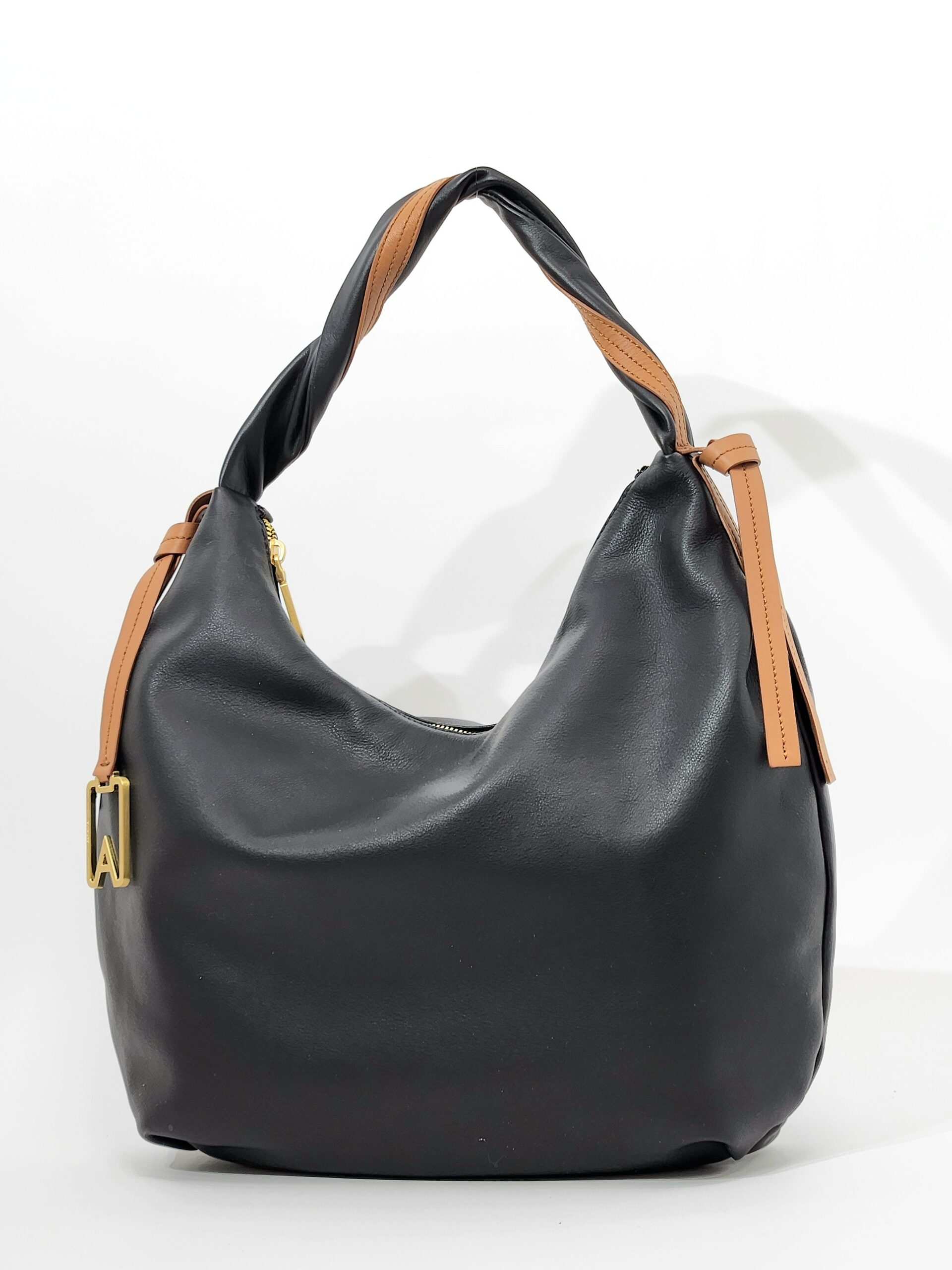 Сумка деловая Arcadia ar2349 capri bic nero cuoio средняя