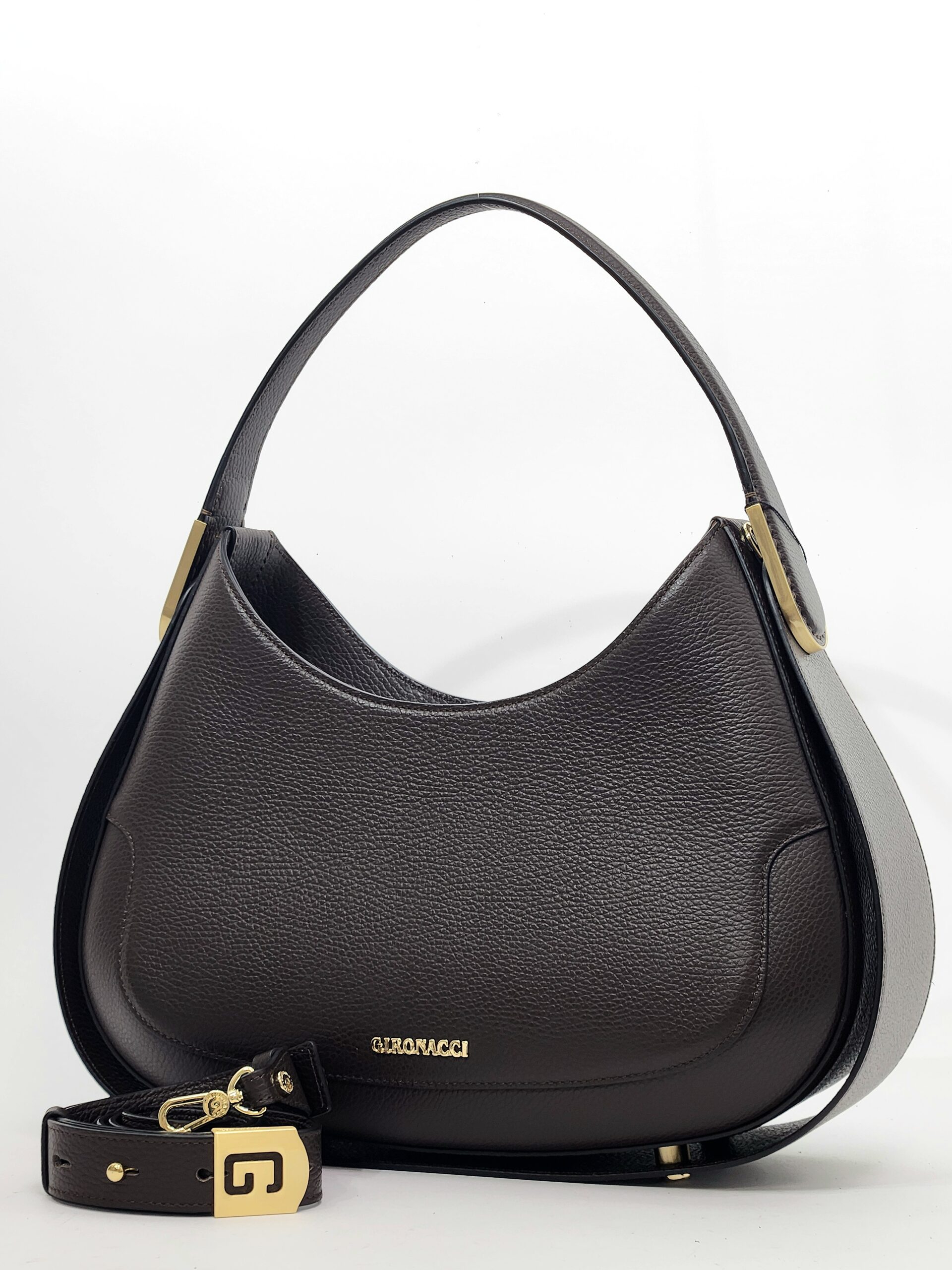 Сумка Gironacci gir3152 vitello calf t.moro cuoio большая
