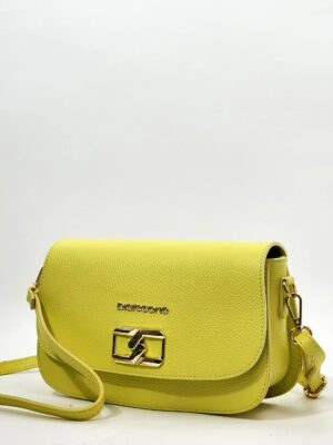 Сумка Di Gregorio gr8972 vitello lime oro средняя