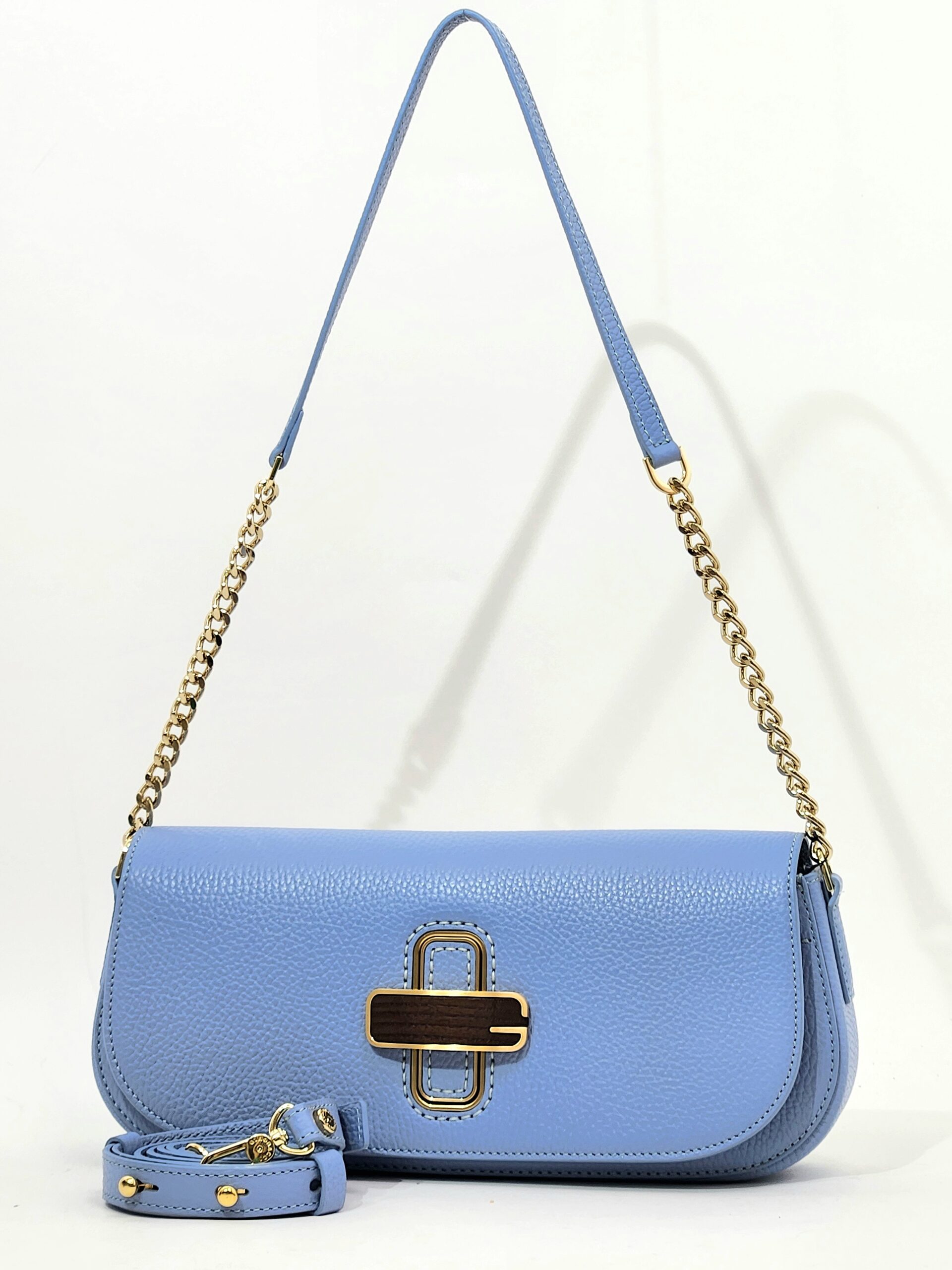 Сумочка кросс-боди Gironacci gir3162 vitello calf cielo средняя